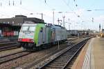 Nachschuss am 04.10.2014 auf Re 486 507, als sie durch den Badischen Bahnhof von Basel als Lokzug in Richtung Weil am Rhein fuhr.