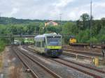 Triebzug von Agilis rangiert im Bhf Bayreuth.