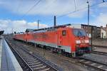 DB 189 021-9 + 152 130-1 + 152 001-4 am 19.03.2021 beim pausieren in Bebra.