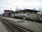 Bahnhofsgebäude von Benneckenstein am 28.April 2023.