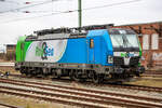 Vectron Lok  193 273 von Siemens in Bergen auf Rügen abgestellt. - 10.03.2023