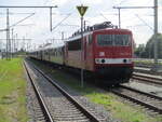Nur zur Pause,von Binz nach Bergen/R�gen kam,am 25.Juli 2026,die HLP 155 273 mit ihren Sonderzug aus Saalfeld.