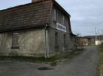 Der ehmalige Kleinbahnhof in Bergen/Rgen am 07.4.2008