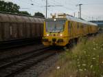 sterreichischer Messzug 97 86 13501 17-7 verschlug es am 22.Juli 2009 bis an die Ostseekste.Am Abend fotografierte ich den Zug bei der Einfahrt in Bergen/Rgen.