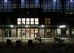 Abendstimmung am Berliner Bahnhof Friedrichstrae.