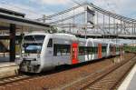 Hier 650 540-7 und 650 550-6 als RB27 (RB78984) von Basdorf nach Berlin Gesundbrunnen, bei der Einfahrt am 27.6.2014 in Berlin Gesundbrunnen.