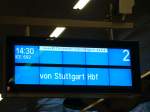InterCityExpress 692 von Mnchen (Stuttgart) nach Berlin Ostbahnhof.