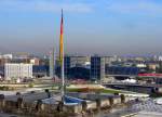 Der Berliner Hbf vom Reichtstag aus fotografiert 8.9.09