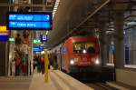 DB Taurus 182 007-5 mit dem EC341 nach Krakow Glowny in Berlin Hbf (tief). 30.10.2010