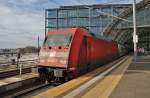 Hier 101 067-7 mit IC2241 von Mnster(Westf.) Hbf. nach Berlin Ostbahnhof, dieser Zug stand am 25.2.2012 in Berlin Hbf.