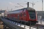 Hier ein RE1 (RE18179) von Brandenburg Hbf. nach Frankfurt(Oder), bei der Ausfahrt am 26.1.2013 aus Berlin Hbf. 