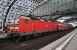 Hier 143 849-8 mit einer RB14 (RB18923) von Nauen nach Berlin Schönefeld Flughafen, dieser Zug stand am 16.2.2013 in Berlin Hbf.