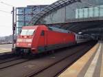 Hier 101 116-2 mit IC2243 von Bad Bentheim nach Berlin Ostbahnhof, dieser Zug stand am 28.2.2014 in Berlin Hbf.