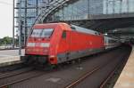 Hier 101 089-1 mit IC145 von Amsterdam Centraal nach Berlin Ostbahnhof, dieser Zug stand am 27.6.2014 in Berlin Hbf.