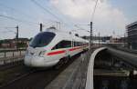 Hier 605 005-8  Ostseebad Heringsdorf  als ICE38 von Østerport st nach Berlin Ostbahnhof mit 605 006-6 als ICE381 von Århus H nach Berlin Ostbahnhof, bei der Ausfahrt am 6.9.2014 aus Berlin