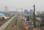 24.10.2014 Baustelle der S21 am Berliner Hbf aus einem RE gesehen