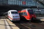 Hier links 808 012-9  Potsdam  als ICE557 von Köln Hbf.