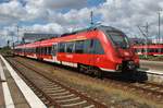 442 330-7  Dessau-Roßlau  verlässt am 6.8.2017 als RB24 (RB18356) von Berlin Lichtenberg nach Senftenberg den Startbahnhof.