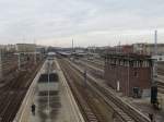 Ein Blick ber de Gleisanlagen des Bahnhof Berlin Lichtenberg am 02.12.2011