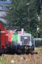 16.9.2012 Berlin-Lichtenberg 9880 0650 107 G6 / von Vossloh im hinteren Bereich des Bfs.