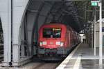 182 019 steht als Schublok mit dem RE 1 nach Brandenburg Hbf in Berlin Ostbahnhof am 21.03.2017