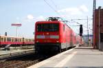 112 109 erreicht mit dem RE nach Rathenow Berlin-Ostbahnhof. Fotografiert am 09.04.09.