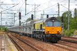 Class 66 02  Rail4Chem  in Berlin Schönefeld Flughafen, August 2016.