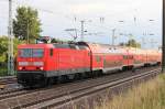 143 250 mit einem Ersatzzug am 18. Juni 2011 von Blankenfelde(Teltow-Flming) in Richtung Berlin Schnefeld Flughafen  