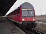 Hier eine RB14 von Berlin Schnefeld Flughafen nach Nauen, dieser Zug stand am 9.3.2012 in Berlin Schnefeld Flughafen.