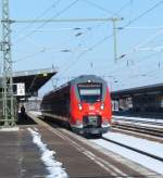 442 334 am 23.03.2013 auf dem Bahnhof Berlin Schnefeld.