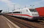 Hier 808 022-8  Eberswalde  als Leerzug von Berlin Hbf.(tief) nach Berlin Rummelsburg, bei der Durchfahrt am 7.7.2013 durch Berlin Schnefeld Flughafen, in Richtung Berlin Grnauer Kreuz.