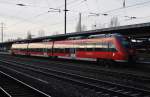 Hier 442 128-5 als RB22 (RB28818) von Potsdam Hbf. nach Berlin Schönefeld Flughafen, dieser Triebzug stand am 18.1.2014 in Berlin Schönefeld Flughafen.