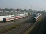 Blick von der Fussgngerbrcke am S-Bahnhof Berlin Warschauer Strae,am 29.Oktober 2011,auf das Talgo-Werk.