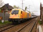 Am 29.April 2012 durchfuhr 370-009 mit dem EC47 von Berlin Hbf nach Warschau den Bahnhof Berlin-Karlshorst.