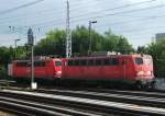 140 824 und 140 853 der EGP stehen am 21.August 2013 abgestellt in Berlin Greifswalder Strae.