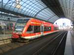 BR 646 (Stadler GTW) als RB13 nach Wustermark im Bahnhof Berlin-Spandau.