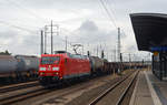 185 068 musste am 24.06.18 in Bitterfeld pausieren.