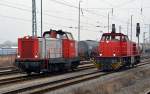 Am 17.02.13 trafen sich in Bitterfeld 212 909 und 275 111.