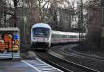 IC mit Steuerwagen in Front bei der Einfahrt in den Hbf Bonn - 27.01.2012