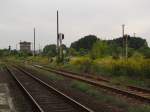 Stellwerk und Anschlussgleis der Mitteldeutsche Bergbau Verwaltungs GmbH, im Bf Braunsbedra; 07.09.2010