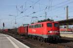 140 544-8 mit einem Gterzug in Bremen Hbf.