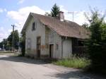 Das Ehemahlige Bahnhofsgebude Bahnhof Buggingen am 27.05.2009.