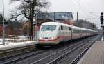 Ein ICE 1 durchfhrt als ICE 890 Burgkemnitz Richtung Wittenberg.