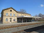 Der Bahnhof Burgkunstadt am 18.03.2026.