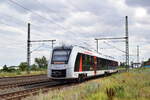 1648 418 fährt in Calbe Ost aus gen Magdeburg.