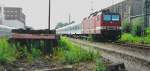 BR 143 079-2 mit einem RE am 05.05.1999 in Chemnitz-Kappel, auf der Fahrt nach Chemnitz-Hbf..