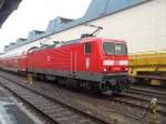 143 885 von DB Regio Dresden steht am 18.03.2011 in Chemnitz HBF