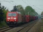 185 403(green Cargo) am 28.4.11 in Grna auf dem Weg ber Chemnitz nach Dresden-Friedrichstadt 