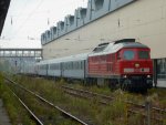 Panzerzug leer am 14.10.10 auf dem Weg nach Marienberg hier in Chemnitz HBF