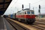232 105-7 DB Schenker Rail Polska S.A hat in Cottbus einen Güterzug übernommen und bringt ihn nach Polen.